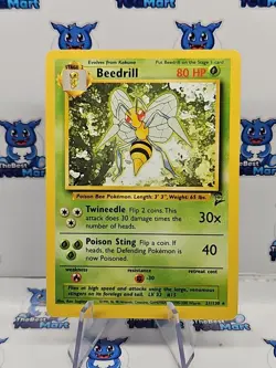 Pokemon Beedrill Base Set 2 - 21/130 LP - Image 1