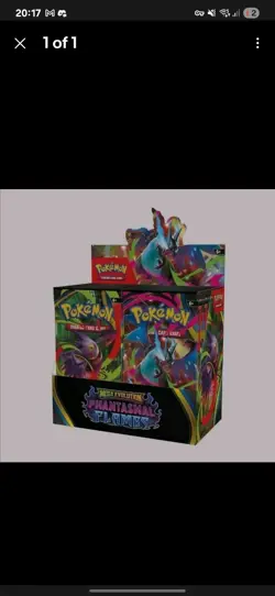 PRESALE Pokemon Mega Evolution Phantasmal Flames Booster Display Box (36 Packs) - Image 1