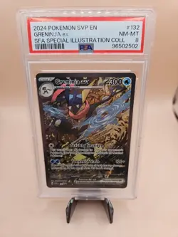 2024 Pokemon SVP Greninja EX SFA Scarlet & Violet Special Illustration 132 PSA 8 - Image 1
