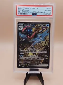 2024 Pokemon SVP Greninja EX SFA Scarlet & Violet Special Illustration 132 PSA 8 - Image 2