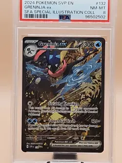 2024 Pokemon SVP Greninja EX SFA Scarlet & Violet Special Illustration 132 PSA 8 - Image 4