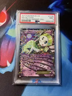 2013 Pokemon Legendary Treasures Radiant Collection Meloetta EX RC11 PSA 9 MINT - Image 1
