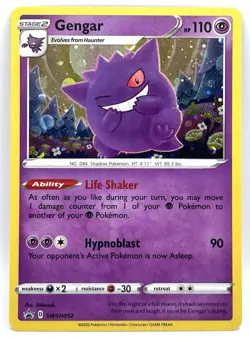 Pokemon Gengar Holo 2020 SWSH Black Star Promo Champions Path Special #052 - Image 1