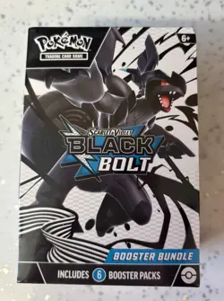 🔥Pokemon Scarlet & Violet Black Bolt Booster Bundle 6 Packs - Fast Shipping - Image 1
