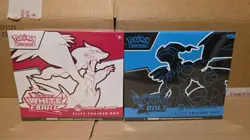 Pokemon Center Black Bolt And White Flare ETB Set Factory Sealed - Image 1