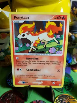 Pokemon TCG Vintage 2009 Arceus Set Ponyta 46/99 NM/M Non Holo Rare Card ^_^ - Image 2