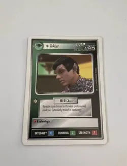 Star Trek CCG Personnel Romulan Takket Card - Image 1