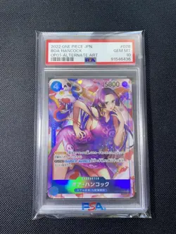One Piece Card PSA10 Boa Hancock SR Parallel OP01-078 Romance Dawn Rare - Image 1