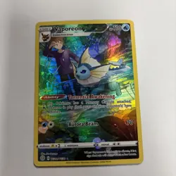 Pokemon TCG Vaporeon TG02/TG30 Swsh09 Trainer Gallery Holo Card Brilliant Stars - Image 1