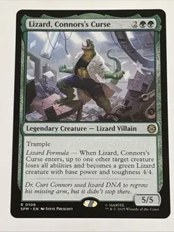 MTG Universes Beyond: Spider-man Lizard, Connor's Curse 0106 NM Rare - Image 1