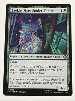 MTG Universes Beyond: Spider-man Ezekiel Sims, Spider-Totem 0100 NM - Image 1