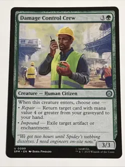 MTG Universes Beyond: Spider-man Damage Control Crew 0099 NM - Image 1