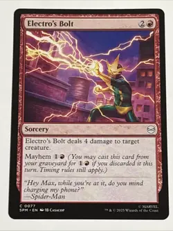 MTG Universes Beyond: Spider-man Electro's Bolt 0077 NM - Image 1