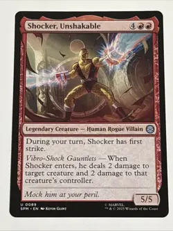 MTG Universes Beyond: Spider-man Shocker, Unshakable 0089 NM - Image 1