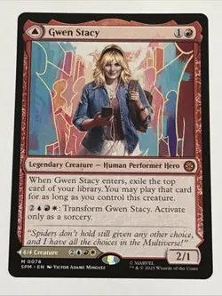 MTG Universes Beyond: Spider-man Gwen Stacy 0078 NM Mythic - Image 1