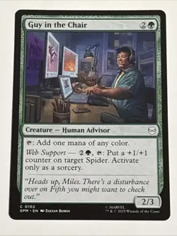 MTG Universes Beyond: Spider-man Guy in the Chair 0102 NM - Image 1