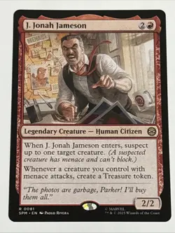 MTG Universes Beyond: Spider-man J. Jonah Jameson 0081 NM Rare - Image 1
