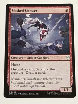 MTG Universes Beyond: Spider-man Masked Meower 0082 NM - Image 1