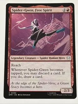 MTG Universes Beyond: Spider-man Spider-Gwen, Free Spirit 0090 NM - Image 1