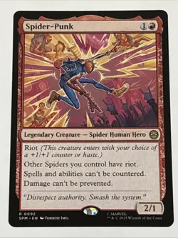 MTG Universes Beyond: Spider-man Spider-Punk 0092 NM Rare - Image 1