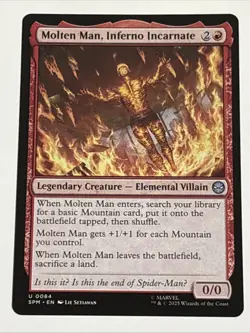 MTG Universes Beyond: Spider-man Molten Man, Inferno Incarnate 0084 NM - Image 1