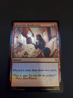 NM Foil Romantic Rendezvous, MTG, Marvel's Spider-Man, Magic the Gathering, 86 - Image 1