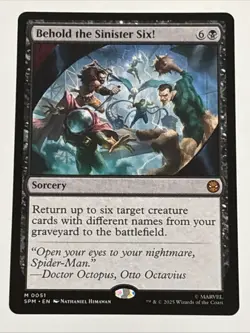 MTG Universes Beyond: Spider-man Behold the Sinister Six! 0051 NM Mythic - Image 1