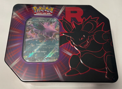 Pokemon TCG Team Rocket Tin Lot of 4 Tins 20 Total Booster Packs New Sealed - Image 2