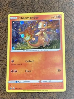 Charmander SWSH092 Black Star Promo Holo Pokemon Card - Image 1