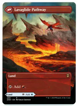 1x RIVERGLIDE PATHWAY LAVAGLIDE PATHWAY [ZNR - ZENDIKAR RISING] MTG CARD [NM] - Image 2