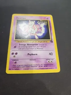 Mewtwo Pokemon Promo The First Movie Card #3 with a Kids WB Stamp Ex Mt - Image 4