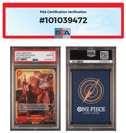 English PSA 10 2024 ONE PIECE Card SILVERS RAYLEIGH OP08-118 SEC Two Legends - Image 2