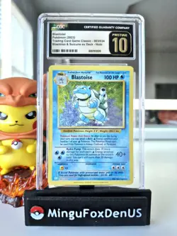 CGC PRISTINE 10 💎 2023 Blastoise #003/034 CLB POKEMON Trading Card Classic HOLO - Image 1