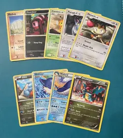Pokemon TCG: Mixed Card Lot with Druddigon, English, Regular, HP/DMG (9 cards) - Image 1