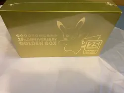 Golden Pokemon Sword & Shield 25th Anniversary Golden Box Card Game Sealed 4521329322605 - Image 1
