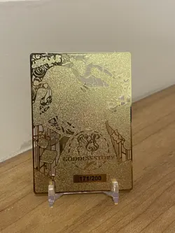 Marin Kitagawa 171/200 - Goddess Story Custom Anime Waifu Doujin Gold Metal Card - Image 2