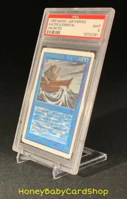 MTG Unlimited Edition 1993 Water Elemental PSA 9 Mint Old School 93/94 - Image 3