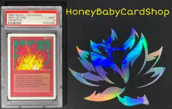 MTG Unlimited Edition 1993 Wall of Fire PSA 9 Mint Old School 93/94 - Image 4