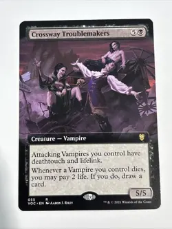 MTG Crossway Troublemakers Extended Art NM Commander Innistrad Crimson Vow - Image 1