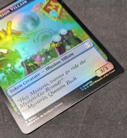 Illusion Villain \ Spider Token FOIL -MTG Magic the Gathering Spiderman-Crimped - Image 3