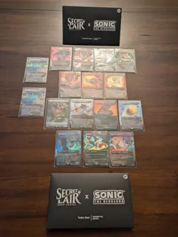 MTG Secret Lair x SONIC Friends & Foes + Turbo Gear RAINBOW FOIL SET 🔥🔥🔥 - Image 1