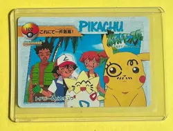 PIKACHU CHARMANDER SQUIRTLE ASH Pokemon Pocket Monsters Vending Prism Sticker NM - Image 2