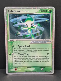 Celebi ex 117/115 Unseen Forces Holo Ultra Rare Pokemon TCG Nintendo MP - Image 1