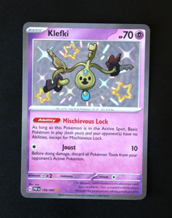 Pokemon Card TCG - Klefki 159/091 - Paldean Fates - Baby Shiny Rare - NM ⭐ - Image 1