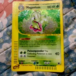 Meganium 18/165 Holo Rare Expedition Base Set 2002 Pokemon Vintage TCG - Image 2