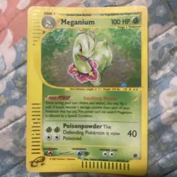 Meganium 18/165 Holo Rare Expedition Base Set 2002 Pokemon Vintage TCG - Image 3
