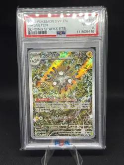 POKEMON SVP EN MAGNETON SURGING SPARKS ETB - PSA 8 - Image 1