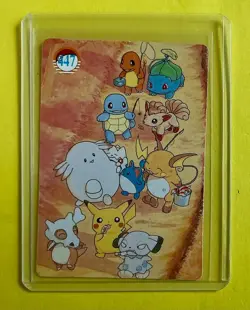 PIKACHU SQUIRTLE TOGAPI Pokemon Pocket Monsters Vending Prism Sticker NM Holo - Image 2