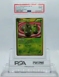 POKEMON PLASMA BLAST EXEGGCUTE #102 SECRET RARE HOLO FOIL PSA 9 MINT #28699660 - Image 2