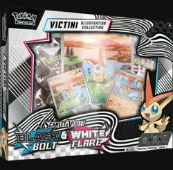 New Pokemon TCG Black Bolt White Flare Unova Victini Illustration Collection Box - Image 1